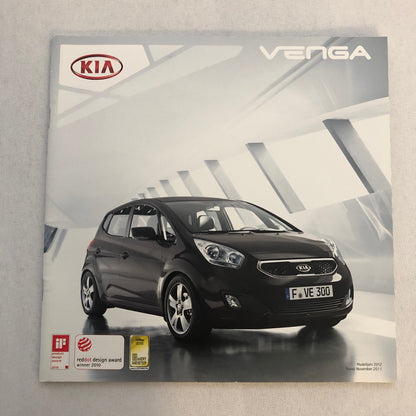 2012 Kia Venga Car Sales Brochure Catalog with Price List GERMAN Market