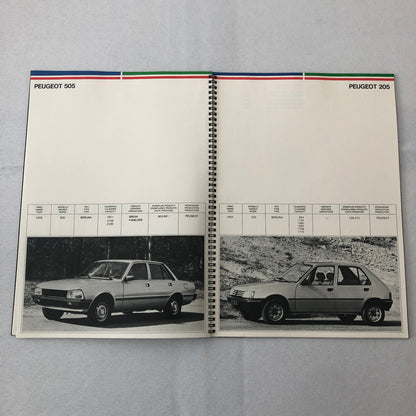 1985 Peugeot Pininfarina History Sales Brochure Catalog Peugeot 403 404 505 +