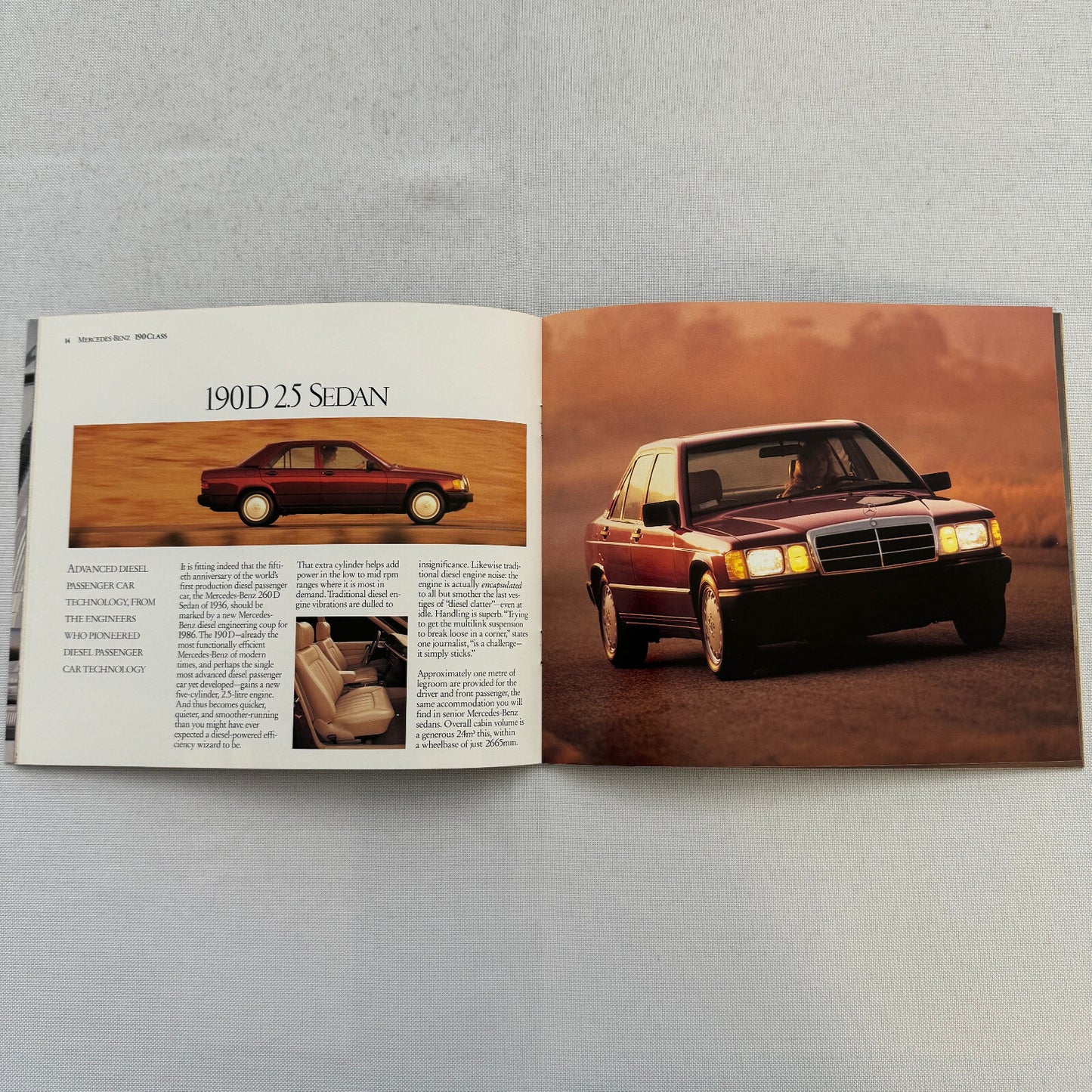 1986 Mercedes Benz Car Sales Brochure Catalog 560SL 560SEC 190D 190E 300D 300E +