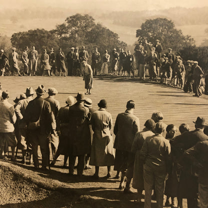 Press Photo Photograph Golf Golfer Tournament Moor Park 1932 Alf Padgham Perry