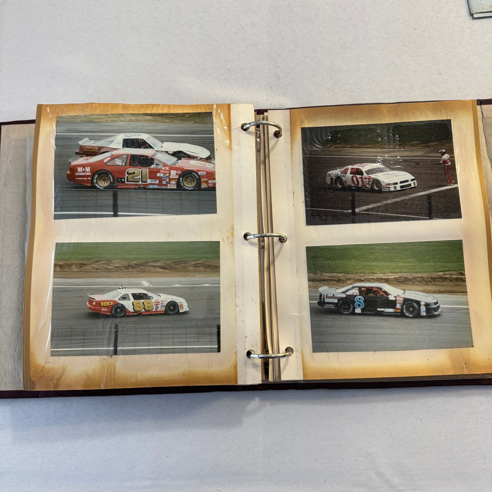 1990 Stock Car Racing Scrapbook Stockcar NASCAR Vintage Over 100 Photographs