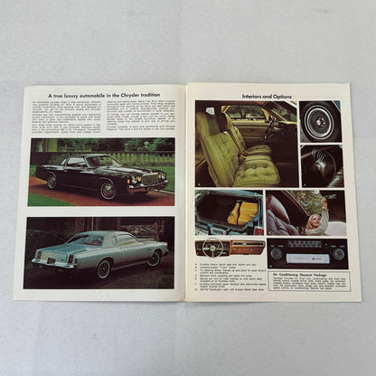 1976 Chrysler Cordoba Car Sales Brochure Catalog Advertising