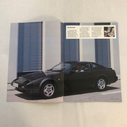 Nissan 300ZX Sports Car Sales Brochure Catalog GERMAN TEXT Nissan 300 ZX TURBO