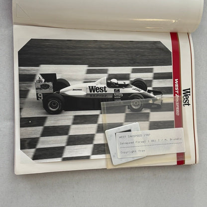 1987 West Zakspeed Racing Team Press Kit Photos Slides Martin Brundle