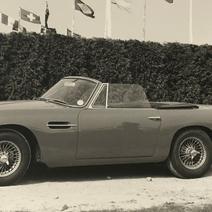 Vintage Aston Martin Convertible Car Photo Photograph Print