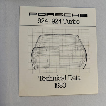 1980 Porsche 924 and 924 Turbo Sales Brochure Catalog Advertising