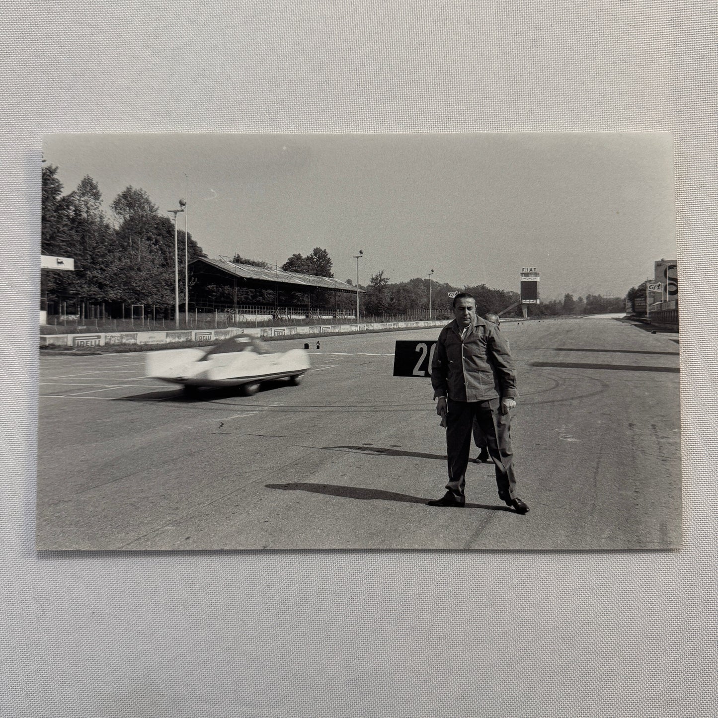 Abarth Alfa Romeo 1100 Pininfarina with Carlo Abarth 1957 Photo Photograph Print