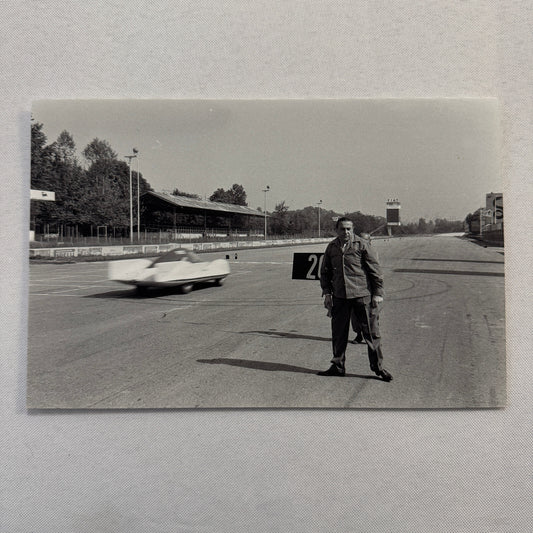 Abarth Alfa Romeo 1100 Pininfarina with Carlo Abarth 1957 Photo Photograph Print