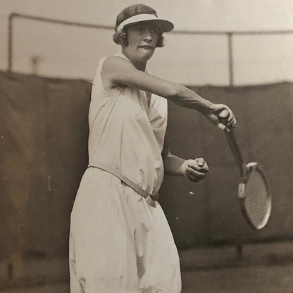 Press Photo Photograph Tennis Player Evelyn Colyer 1925 International Newsreel
