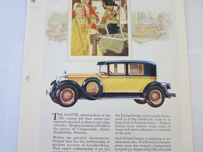 1927 1928 ? Packard Sedan Original Dealer Only Ad Proof - Vintage Advertising 