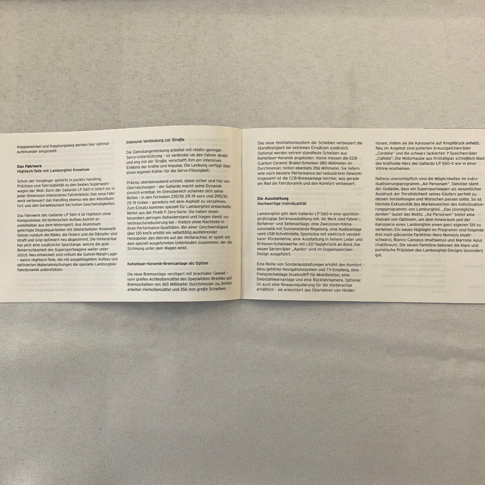 Lamborghini Gallardo LP 560-4 Press Kit Brochure CD GERMAN Text 2008