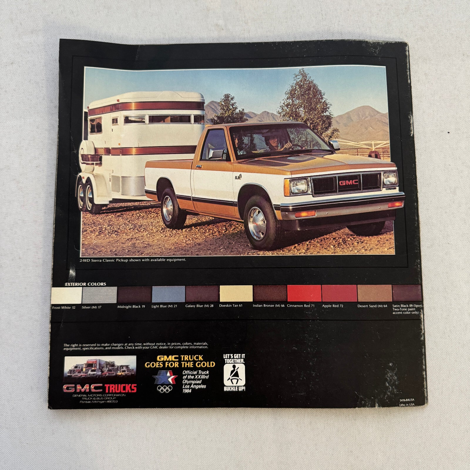 1984 GMC S-15 Pickup S15 Pickup Truck Sales Brochure Catalog Advertising