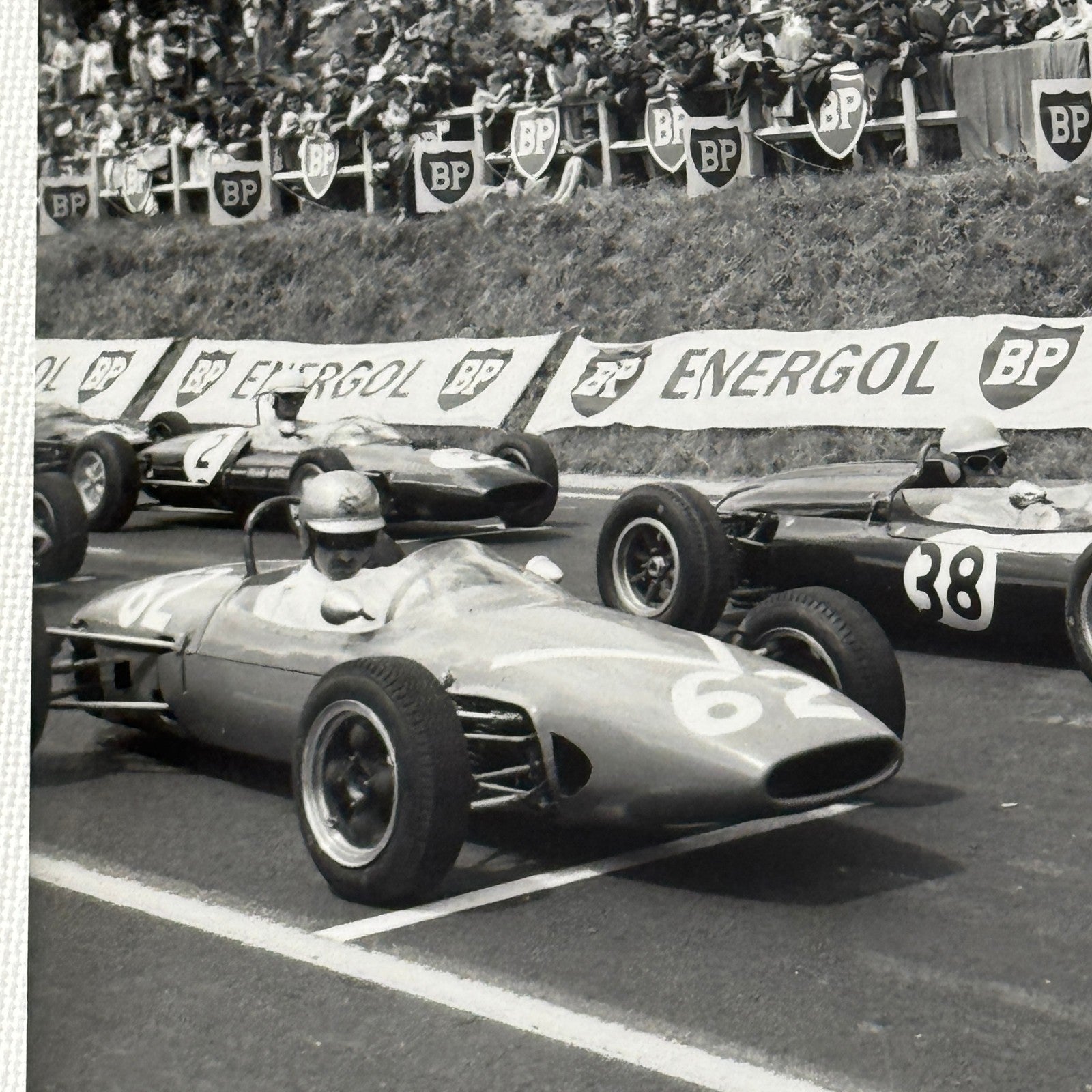 1962 Formula Junior Racing Photo Tony Maggs Alan Rees Bob Anderson Modern Print