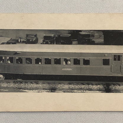 Vintage Clark Autotram Train Information Card  