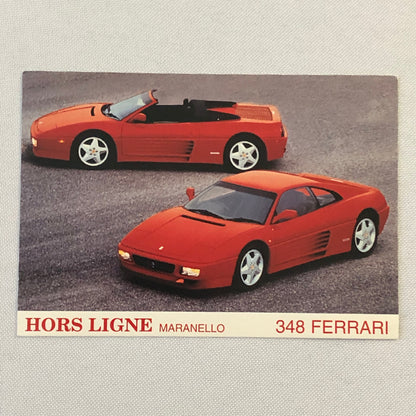 Ferrari 348 Coupe and Convertible Postcard Post Card