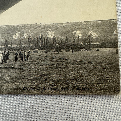 Vintage Zeppelin Airship Dirigible Postcard Post Card French Le Jaune II 1907