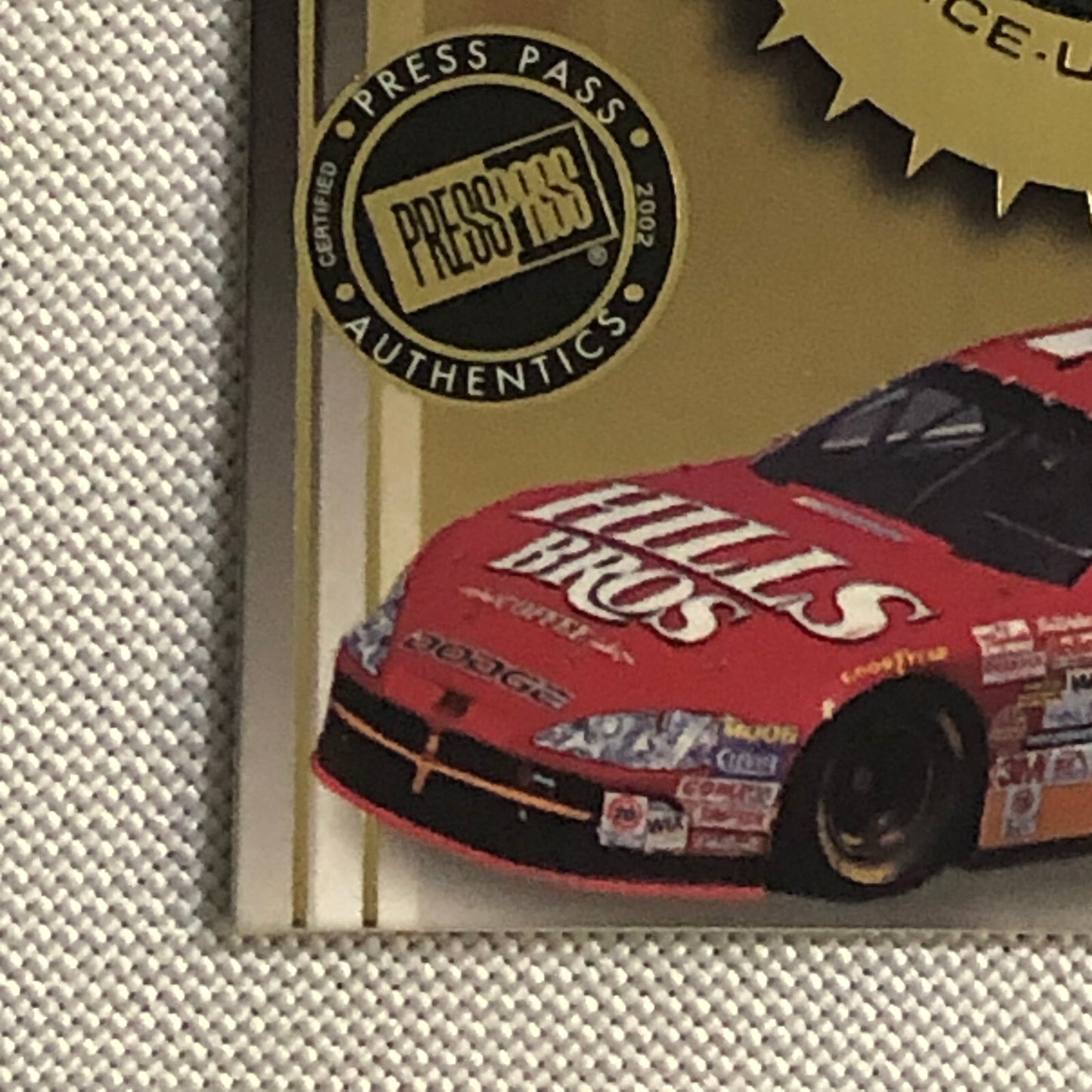 2002 Press Pass Hot Treads Tire Relic Card Hut Stricklin NASCAR