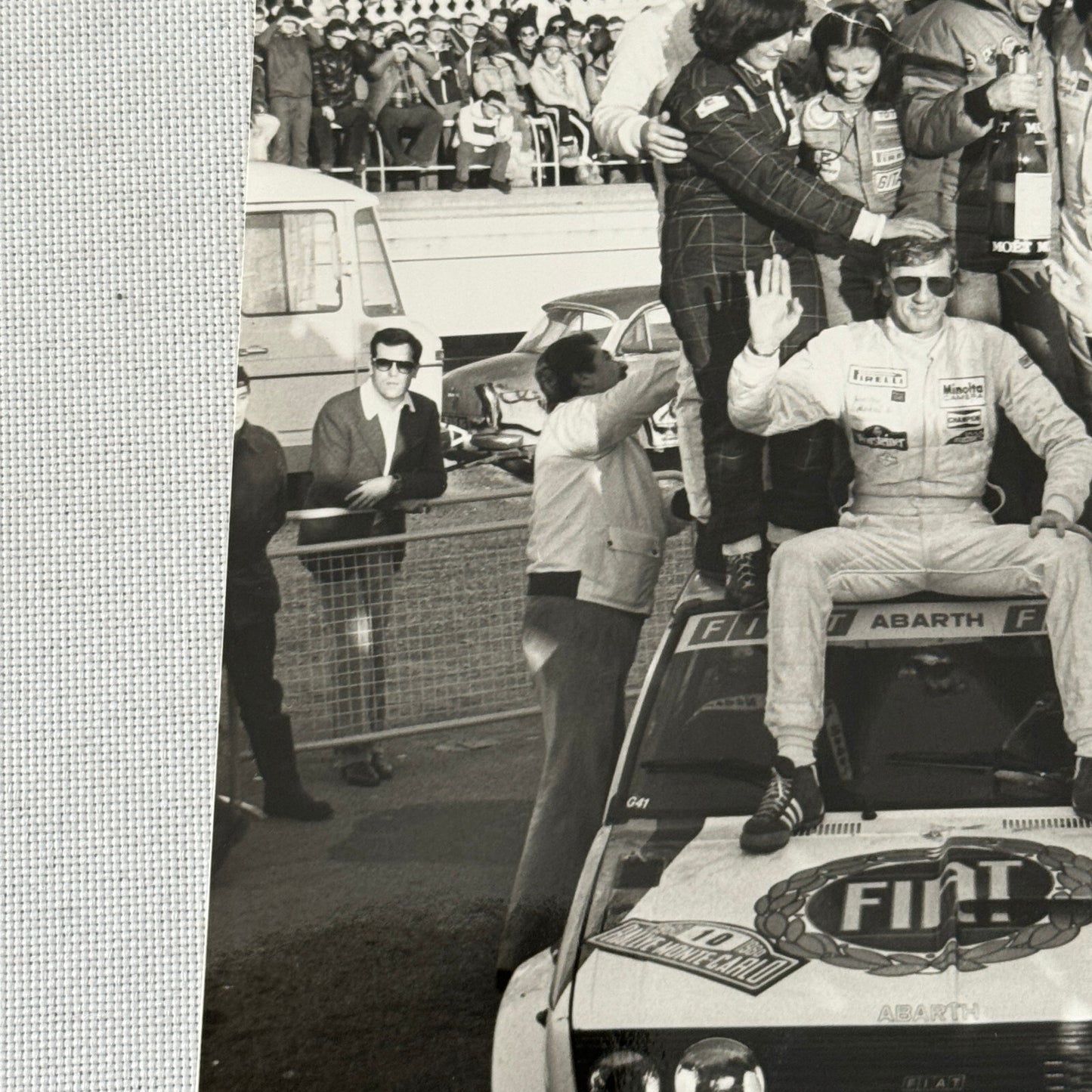 1980 Rallye Monte Carlo Press Photo Photograph DPPI Fiat 131 Abarth Car