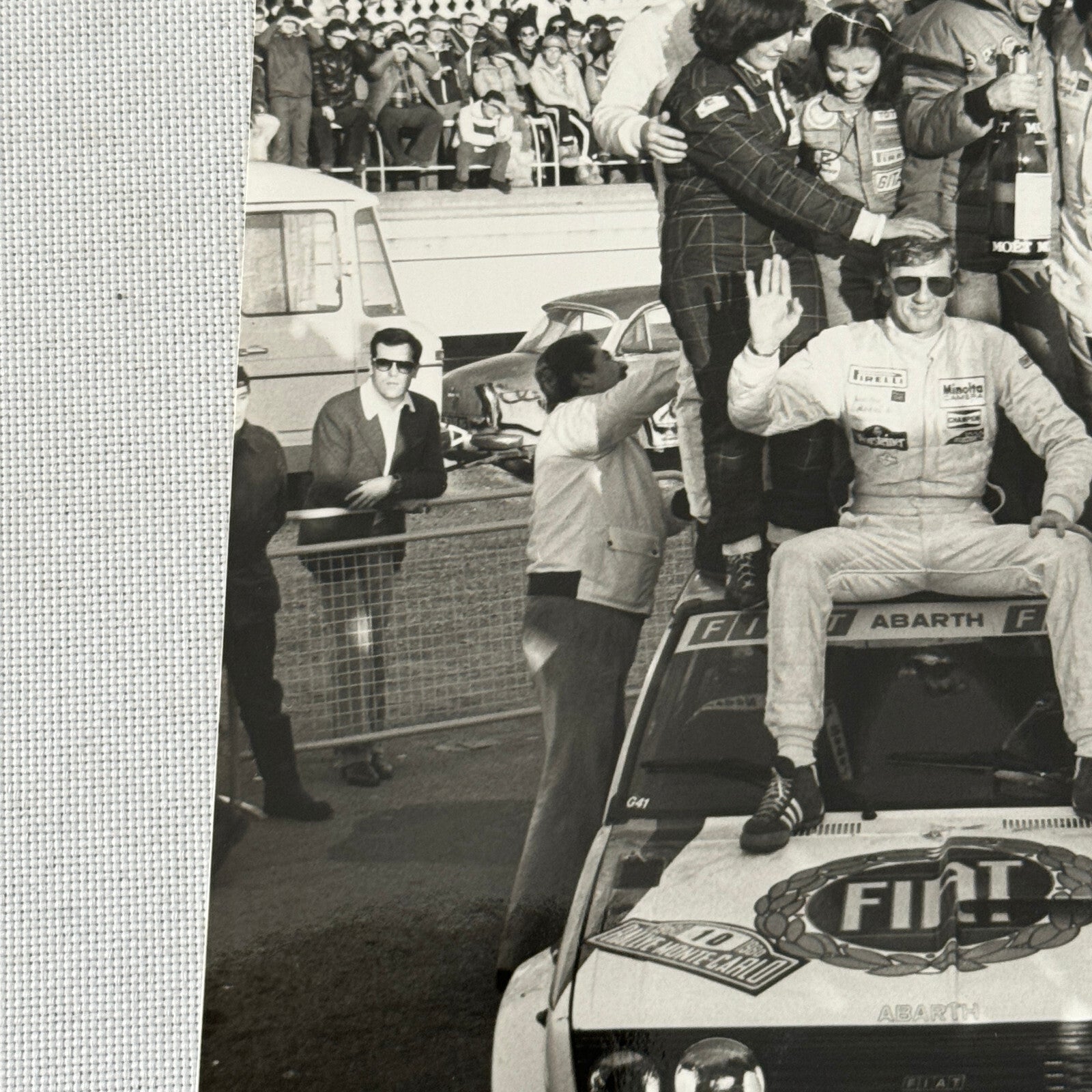 1980 Rallye Monte Carlo Press Photo Photograph DPPI Fiat 131 Abarth Car