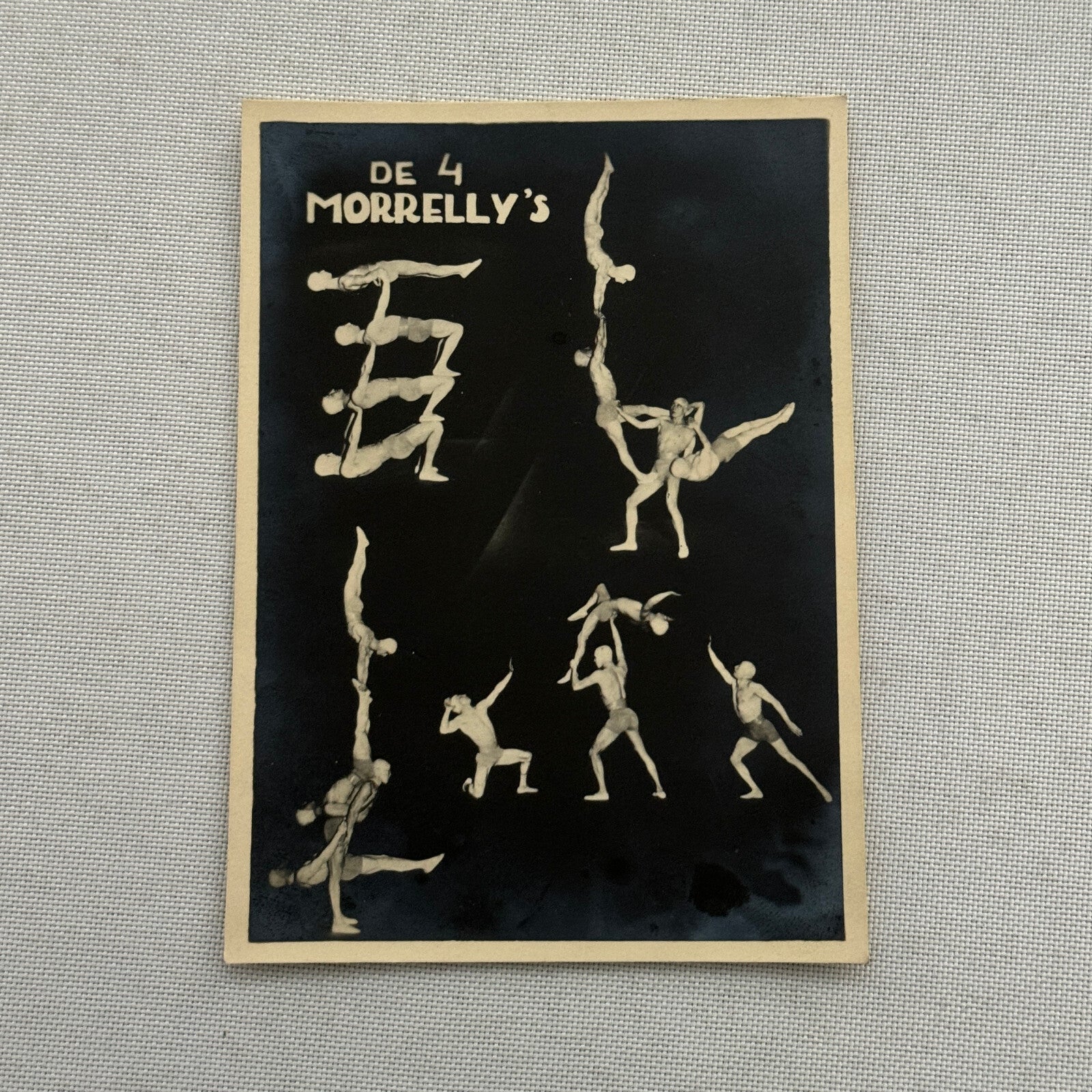 Vintage Circus Act Photo Photograph Acrobat Acrobatic Balancing Act 4 Morellys