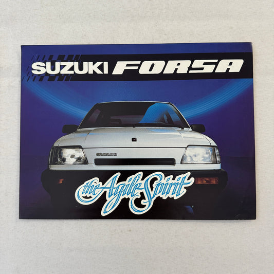 1987 Suzuki Forsa Car Sales Brochure Catalog Forsa Turbo GL GA