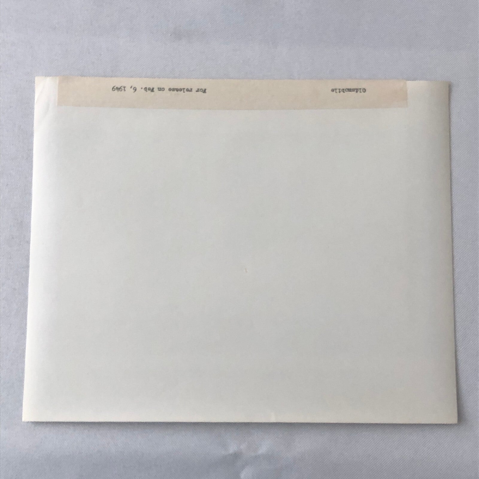 1949 Oldsmobile Series 88 Futuramic Sedan Factory Press Photo Photograph