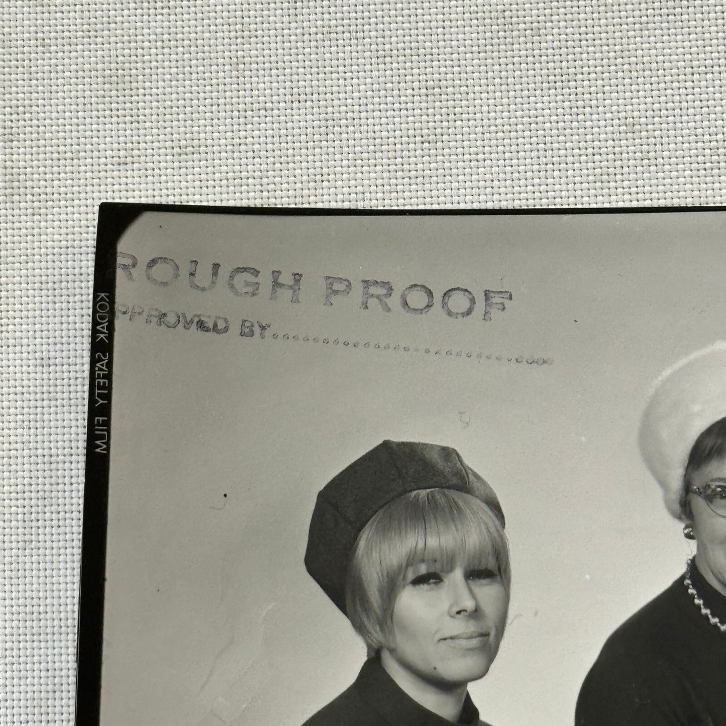 Women in Fashion Hats Vintage Photo Photograph Print Likely from Advertising