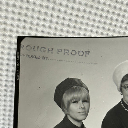 Women in Fashion Hats Vintage Photo Photograph Print Likely from Advertising