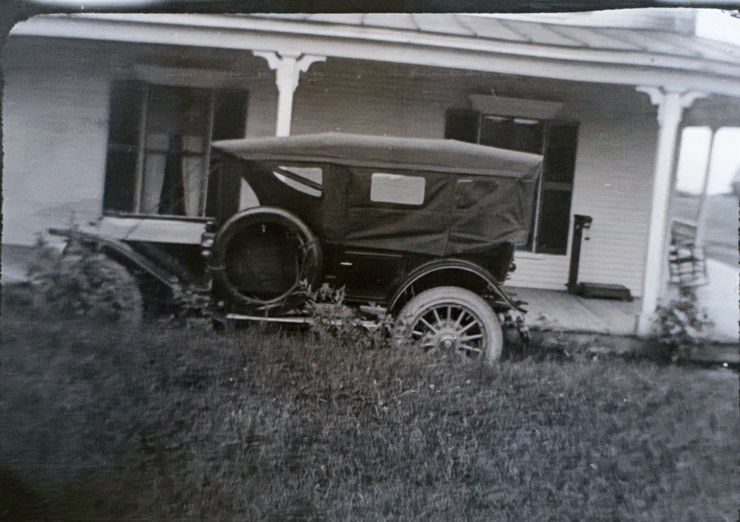 Vintage Photo Negative Antique Car Automobile Vintage Photograph