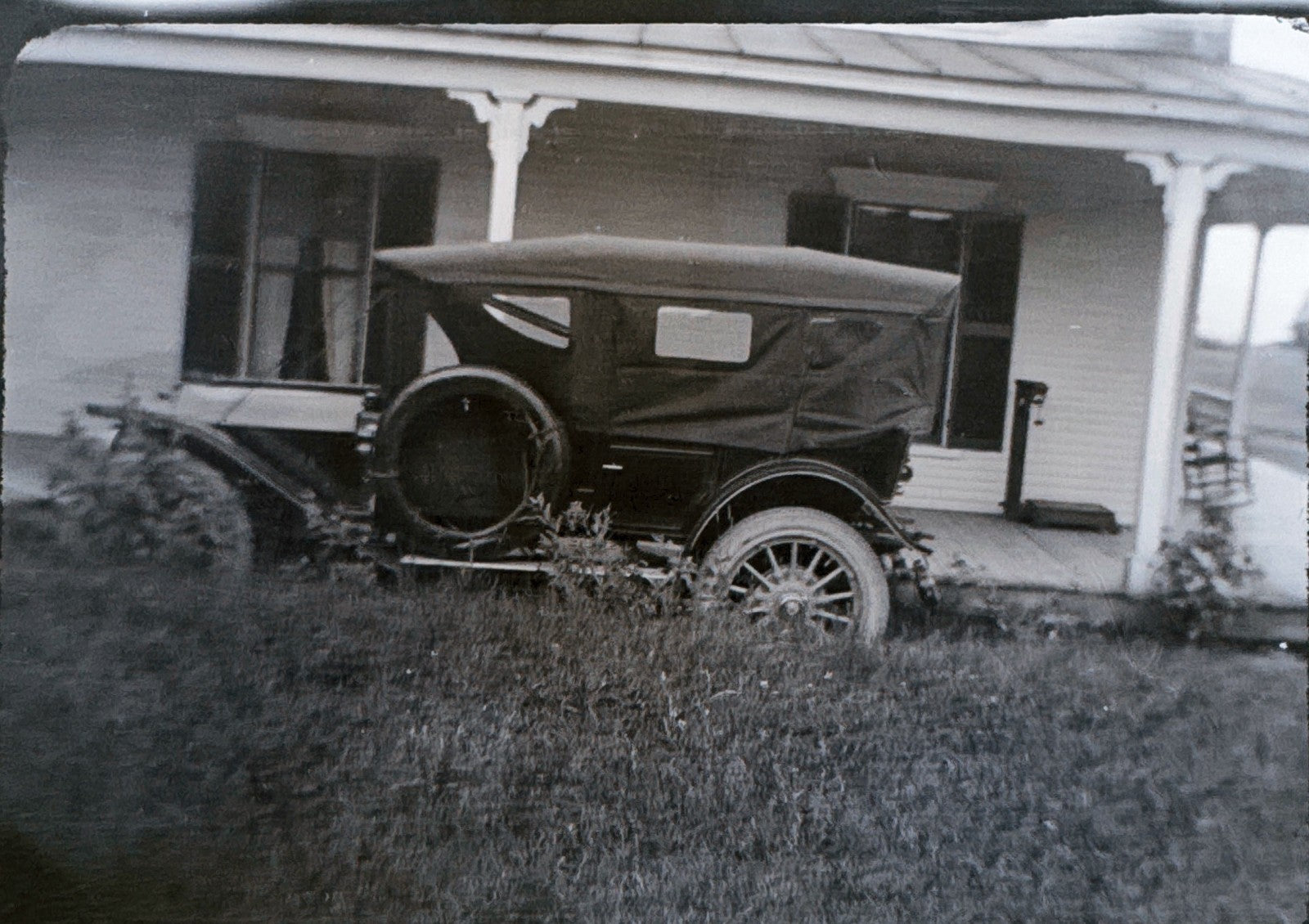Vintage Photo Negative Antique Car Automobile Vintage Photograph