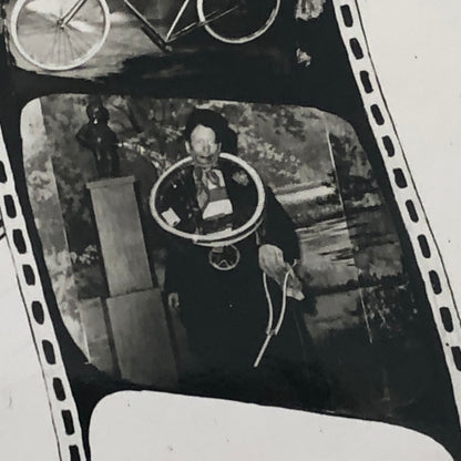 Circus Clown Bicycle Act Photo Photograph Vintage Dick Avan