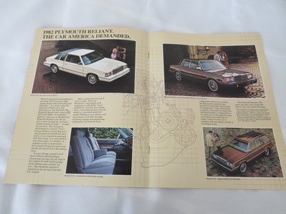 1982 Chrysler Plymouth Sales Brochure Catalog LeBaron TC3 Sapporo