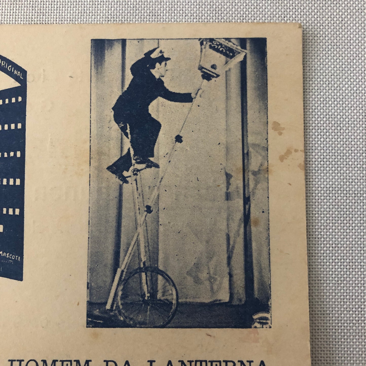 Vintage Circus Unicycle Balancing Act Postcard Post Card Original Rotax