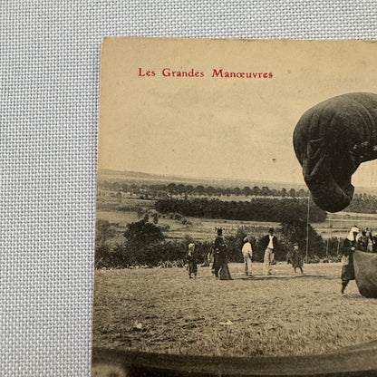 Vintage Airship Balloon Dirigible Postcard Post Card Military