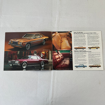 1978 Dodge Sales Brochure Catalog Aspen Diplomat Magnum Charger Challenger Colt