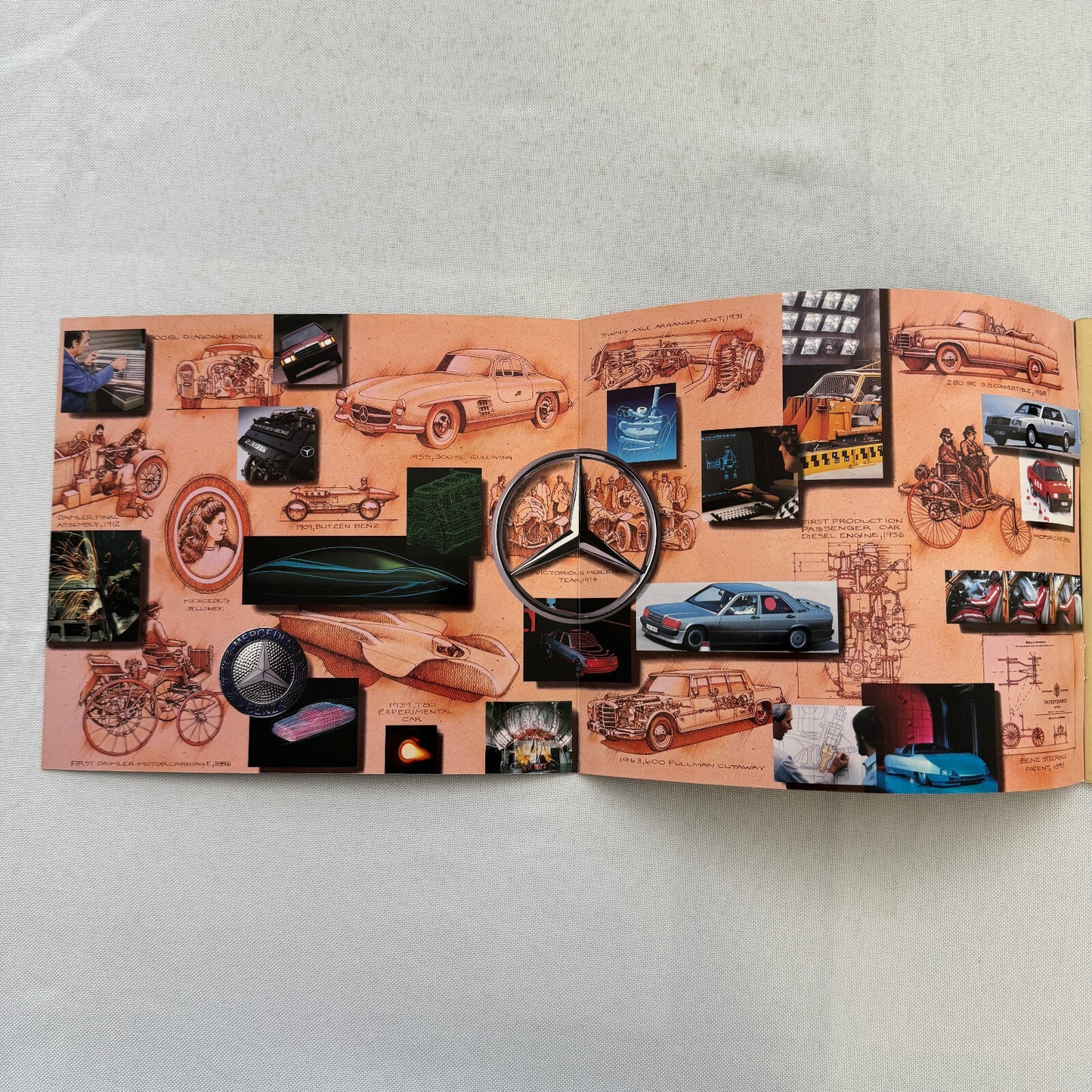 1986 Mercedes Benz Car Sales Brochure Catalog 560SL 560SEC 190D 190E 300D 300E +