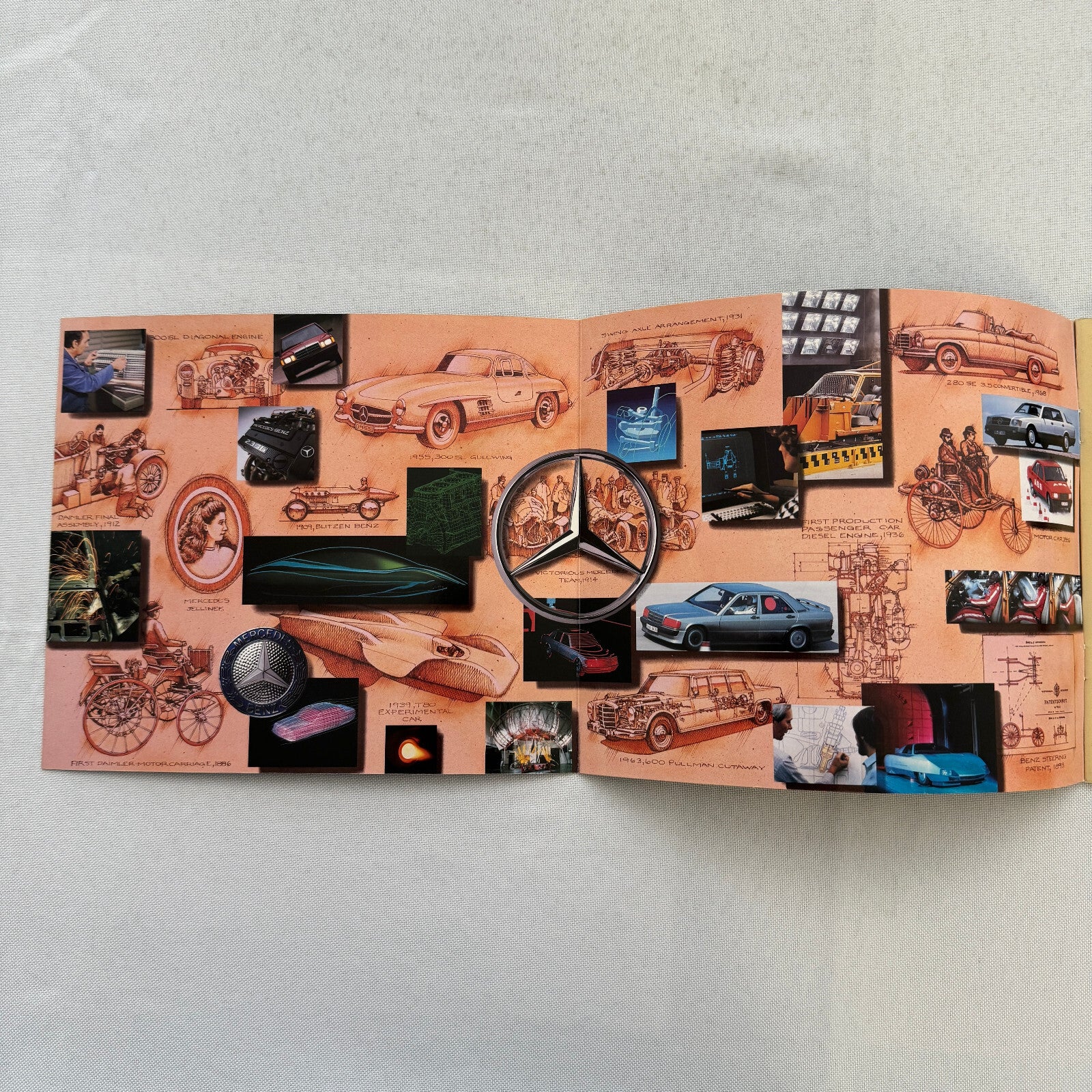 1986 Mercedes Benz Car Sales Brochure Catalog 560SL 560SEC 190D 190E 300D 300E +