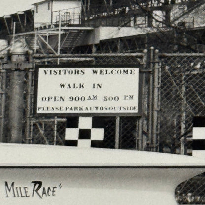 Vintage Indy 500 Racing Photo 1960 Oldsmobile Official Pace Car Photograph