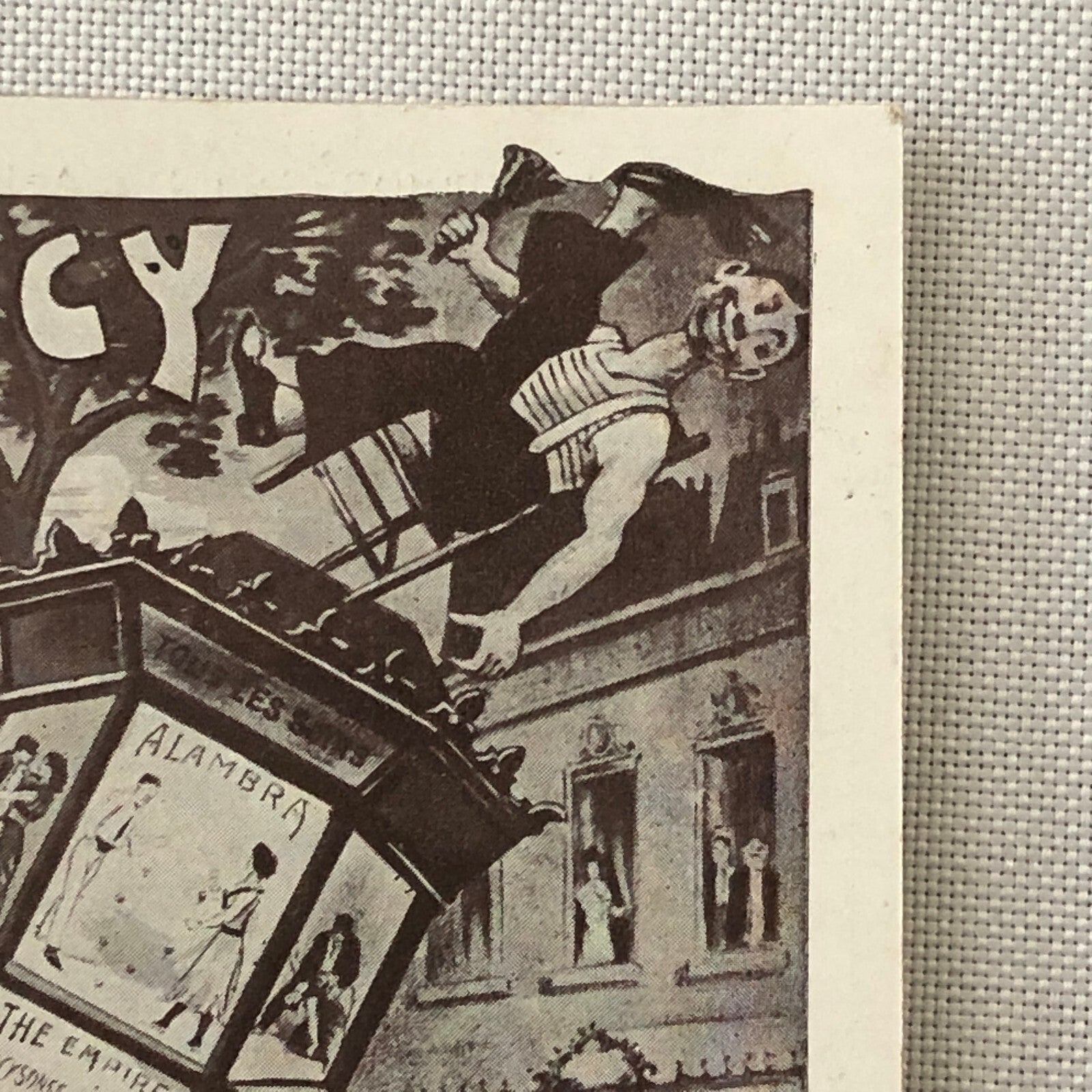 Circus Comedy Act Postcard Post Card Miss Lucy and Facksonss Vintage