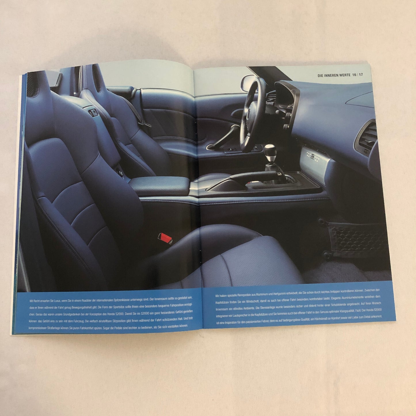 Honda S2000 Car Sales Brochure GERMAN Text European Market