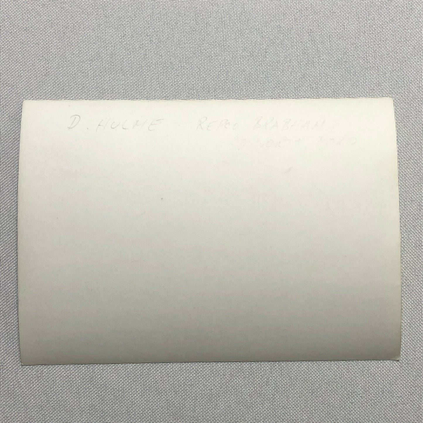 Vintage Racing Photo Photograph Print Denny Hulme Repco Brabham Ford Car