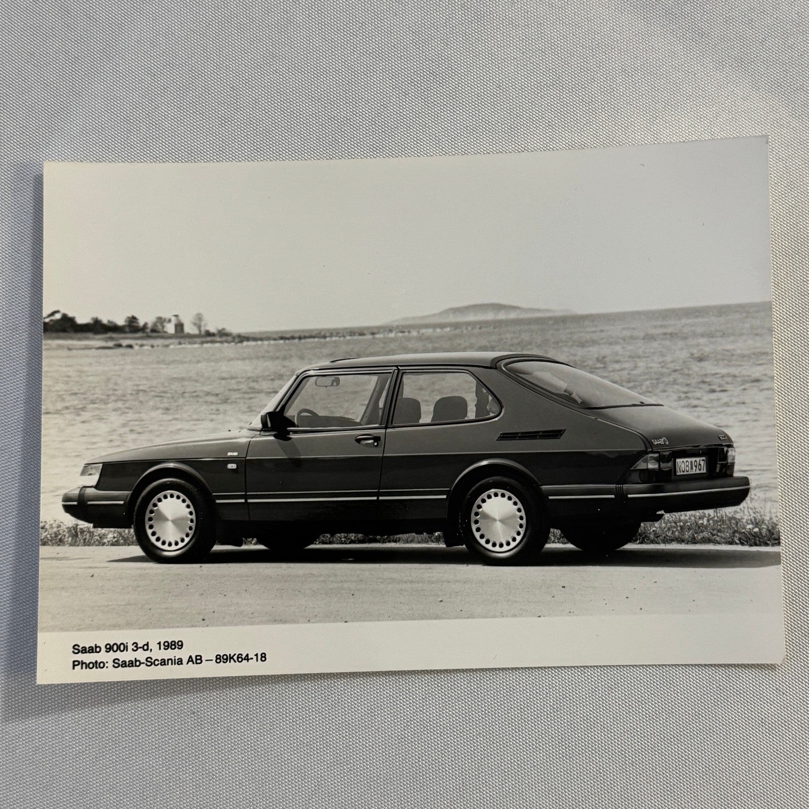 1989 Saab 900i Car Automobile Factory Photo Photograph Print Vintage Saab 900 i