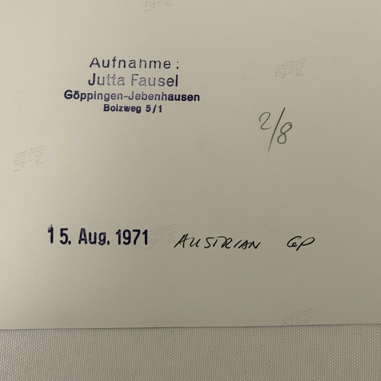 Vintage Racing Photo 1971 Austrian Grand Prix Emerson Fittipaldi Colin Chapman