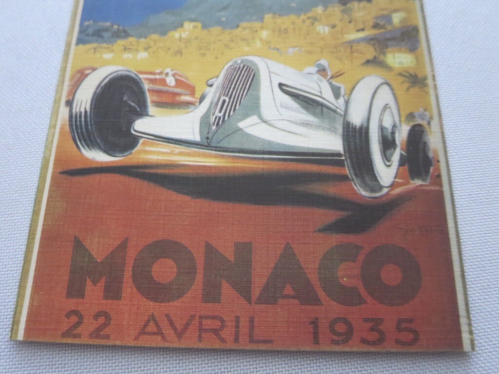 1935 Monaco Grand Prix Automobile Racing Car Postcard Post Card - Reproduction 