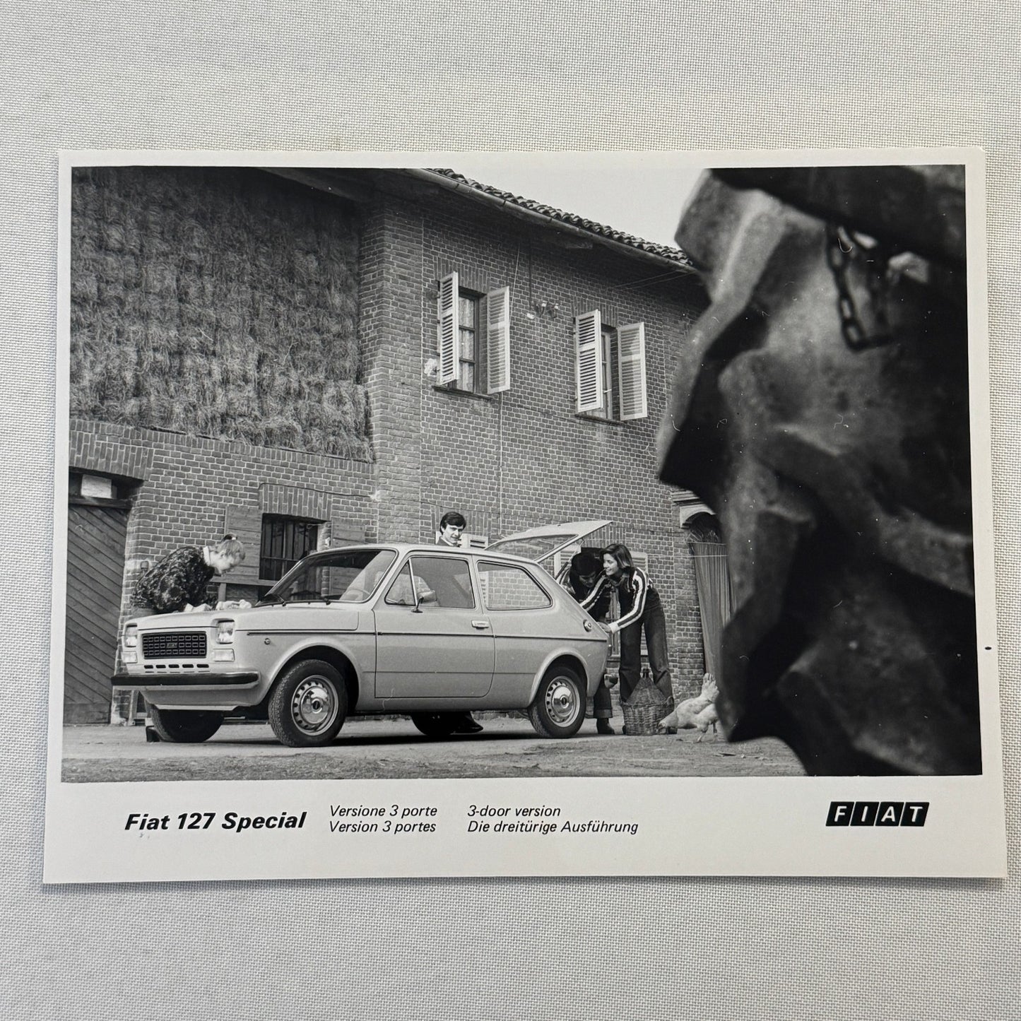 Fiat 127 Special Car Factory Press Photo Photograph Print Vintage 3 Door 1976