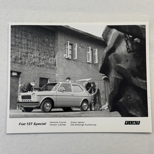 Fiat 127 Special Car Factory Press Photo Photograph Print Vintage 3 Door 1976