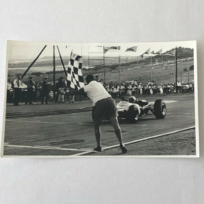 Vintage Grand Prix Racing Photo Photograph Jack Brabham Driver Car Win