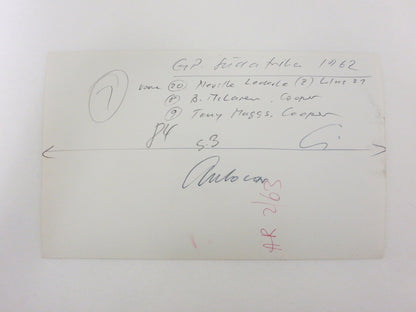 Vintage 1962 South Africa Grand Prix Racing Photograph Photo Bruce McLaren +