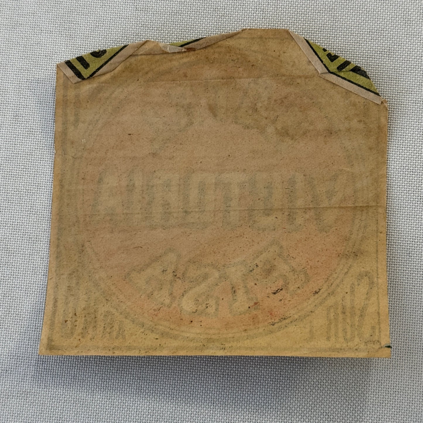 Vintage Hotel Travel Label Hotel Victoria Pisa Italy Italian