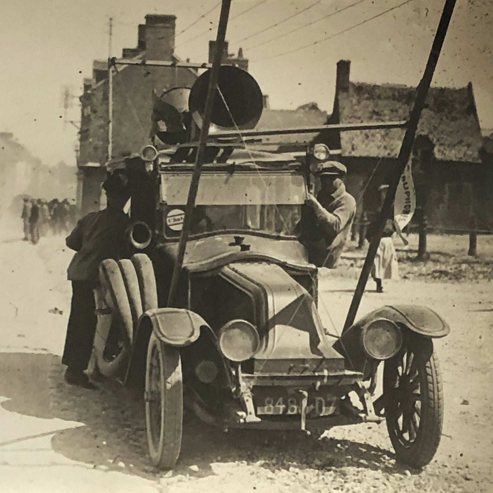Antique Press Photo Photograph Agence Meurisse Paris Nice Rally Rallye Car ? 
